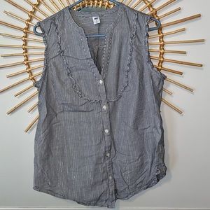 Old Navy sleeveless blouse, Large